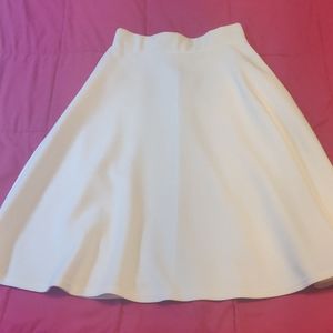 Japanese Ivory White A-Line Skirt